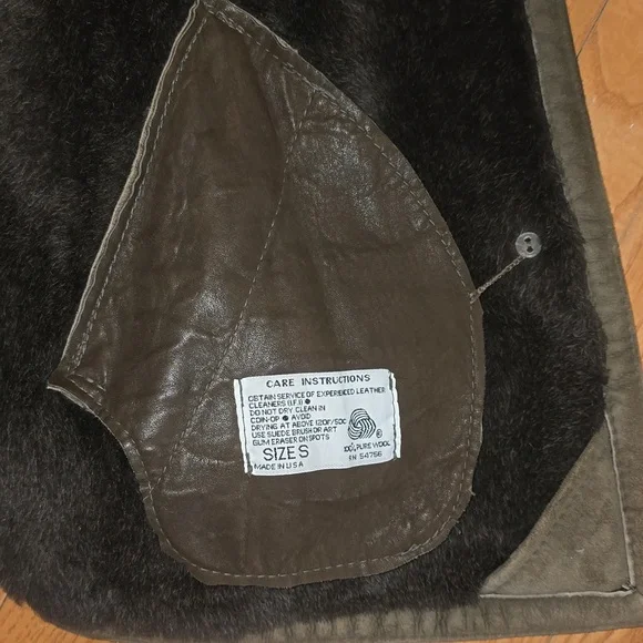 Sawyer Of Napa Genuine Shearling Coat - Vintage